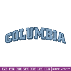 Columbia University logo embroidery design, NCAA embroidery, Embroidery design, Logo sport embroidery, Sport embroidery