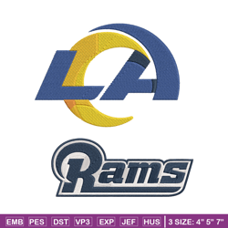 Los Angeles Rams embroidery design, Rams embroidery, NFL embroidery, logo sport embroidery, embroidery design.