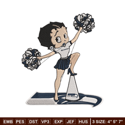 Cheer Betty Boop Seattle Seahawks embroidery design, Seattle Seahawks embroidery, NFL embroidery, logo sport embroidery.