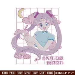 Chibi moon Embroidery Design, Sailor moon Embroidery, Embroidery File, Anime Embroidery, Anime shirt, Digital download