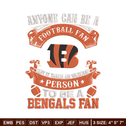Cincinnati Bengals Fan embroidery design, Bengals embroidery, NFL embroidery, sport embroidery, embroidery design.