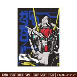 Gundam robot Embroidery Design, Gundam Embroidery, Embroidery File, Anime Embroidery,Anime shirt, Digital download
