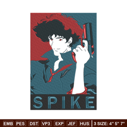 Spike poster Embroidery Design, Cowboy bebop Embroidery, Embroidery File, Anime Embroidery,Anime shirt,Digital download