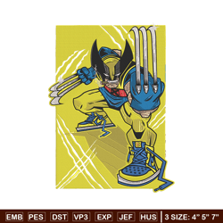 Wolverine poster Embroidery Design, DC comics Embroidery, Embroidery File, Anime Embroidery,Anime shirt,Digital download
