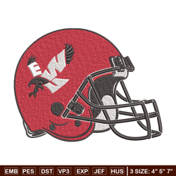 Eastern Washington helmet embroidery design, NCAA embroidery,Sport embroidery, logo sport embroidery, Embroidery design