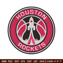 Houston Rockets logo embroidery design, NBA embroidery, Sport embroidery,Embroidery design, Logo sport embroidery.