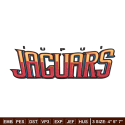 IUPUI Jaguars logo embroidery design, NCAA embroidery, Embroidery design, Logo sport embroidery, Sport embroidery