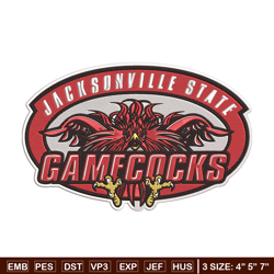 Jacksonville State Logo embroidery design, NCAA embroidery, Sport embroidery, logo sport embroidery,Embroidery design