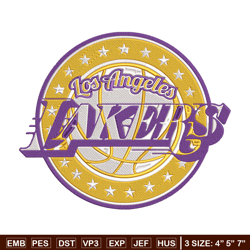Los Angeles Lakers logo embroidery design, NBA embroidery,Sport embroidery,Embroidery design, Logo sport embroidery