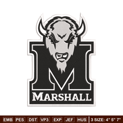 Marshall Herd logo embroidery design, NCAA embroidery, Sport embroidery, Embroidery design,Logo sport embroidery