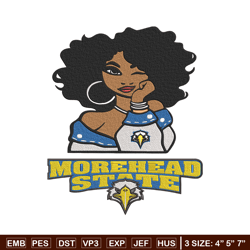 Morehead State girl embroidery design, NCAA embroidery, Embroidery design, Logo sport embroidery,Sport embroidery