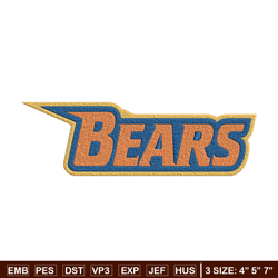 Morgan State Bears logo embroidery design, NCAA embroidery, Embroidery design, Logo sport embroidery,Sport embroidery