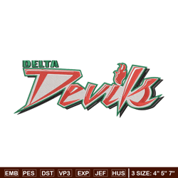 MVSU Delta Devils logo embroidery design, NCAA embroidery,Sport embroidery,Logo sport embroidery,Embroidery design
