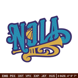 New Orleans new logo embroidery design,NBA embroidery, Sport embroidery,Embroidery design,Logo sport embroidery