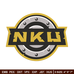Northern Kentucky logo embroidery design, NCAA embroidery,Sport embroidery,logo sport embroidery,Embroidery design.