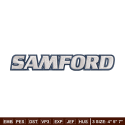 Samford university logo embroidery design, NCAA embroidery, Embroidery design, Logo sport embroidery, Sport embroidery