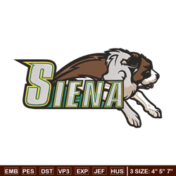 Siena Saints logo embroidery design, NCAA embroidery, Sport embroidery, logo sport embroidery, Embroidery design.