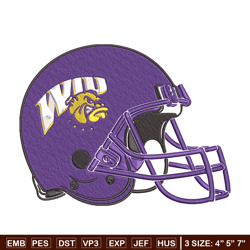 Western Illinois helmet embroidery design, NCAA embroidery, Sport embroidery,Logo sport embroidery,Embroidery design