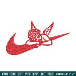 Angel x nike Embroidery Design, Nike Embroidery, Brand Embroidery, Embroidery File, Logo shirt, Digital download