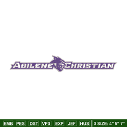Abilene Christian logo embroidery design, NCAA embroidery, Sport embroidery, logo sport embroidery, Embroidery design.