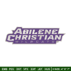 Abilene Christian logo embroidery design,NCAA embroidery,Sport embroidery,logo sport embroidery,Embroidery design.