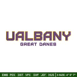 Albany Great Danes Logo embroidery design, NCAA embroidery, Sport embroidery, logo sport embroidery,Embroidery design