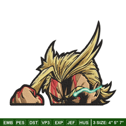 All Might Embroidery Design, Mha Embroidery, Embroidery File, Anime Embroidery, Anime shirt, Digital download