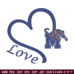 Love Memphis embroidery design, NCAA embroidery,Sport embroidery,logo sport embroidery,Embroidery design
