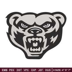 Oakland University mascot embroidery design, NCAA embroidery, Sport embroidery,Logo sport embroidery,Embroidery design