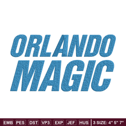 Orlando Magic logo embroidery design, NBA embroidery, Sport embroidery,Embroidery design , Logo sport embroidery.