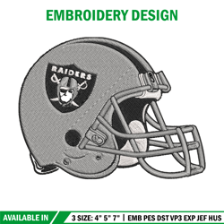 Helmet Las Vegas Raiders embroidery design, Las Vegas Raiders embroidery, NFL embroidery, logo sport embroidery.