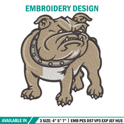 Azalea Bulldogs logo embroidery design, Football embroidery, Sport embroidery, logo sport embroidery,Embroidery design