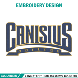 Canisius College logo embroidery design, NCAA embroidery, Embroidery design,Logo sport embroidery,Sport embroidery