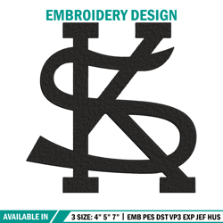 Kennesaw State logo embroidery design, Logo embroidery, Sport embroidery, logo sport embroidery, Embroidery design