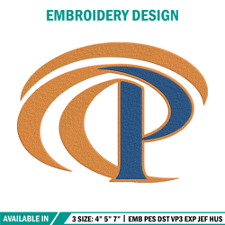 Pepperdine logo embroidery design, NCAA embroidery, Embroidery design, Logo sport embroidery, Sport embroidery.