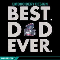 Robert Morris poster embroidery design, NCAA embroidery, Sport embroidery, Embroidery design, Logo sport embroidery