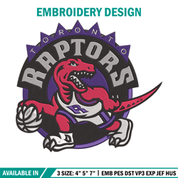 Toronto Raptors mascot embroidery design, NBA embroidery, Sport embroidery, Embroidery design, Logo sport embroidery.