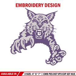 Abilene Christian mascot embroidery design, NCAA embroidery, Embroidery design, Logo sport embroidery, Sport embroidery.
