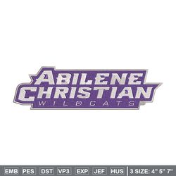 Abilene Christian logo embroidery design,NCAA embroidery,Sport embroidery,logo sport embroidery,Embroidery design.
