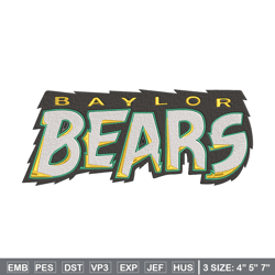 Baylor Bears Logo embroidery design, NCAA embroidery, Sport embroidery, logo sport embroidery,Embroidery design.