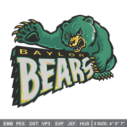 Baylor Bears poster embroidery design, Sport embroidery, logo sport embroidery, Embroidery design, NCAA embroidery