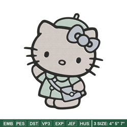 Hello Kitty girl Embroidery Design, Hello kitty Embroidery, Embroidery File, Anime Embroidery, Digital download