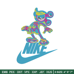 Nike mickey Embroidery Design, Mickey Embroidery, Embroidery File, Nike Embroidery, Anime shirt, Digital download