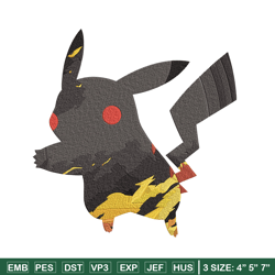 Pikachu poster Embroidery Design, Pokemon Embroidery, Embroidery File, Anime Embroidery, Anime shirt, Digital download.