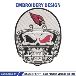 Arizona Cardinals Skull Helmet embroidery design, Arizona Cardinals embroidery, NFL embroidery, logo sport embroidery. (