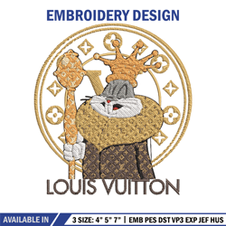 Bunny cartoon lv Embroidery Design, Lv Embroidery, Embroidery File, Brand Embroidery, Logo shirt, Digital download