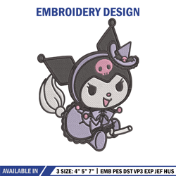 Kuromi Embroidery Design, Hello kitty Embroidery, Embroidery File,Anime Embroidery, Anime shirt, Digital download