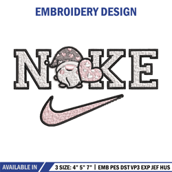 Nike gnomes Embroidery Design, Chrismas Embroidery, Nike Embroidery, Embroidery File, Logo shirt, Digital download