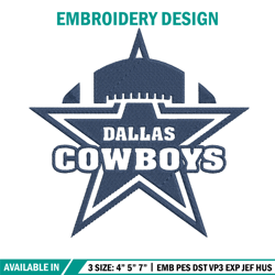 Dallas Cowboys Star Layers embroidery design, Dallas Cowboys embroidery, NFL embroidery, logo sport embroidery.