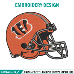 Helmet Cincinnati Bengals embroidery design, Cincinnati Bengals embroidery, NFL embroidery, logo sport embroidery.